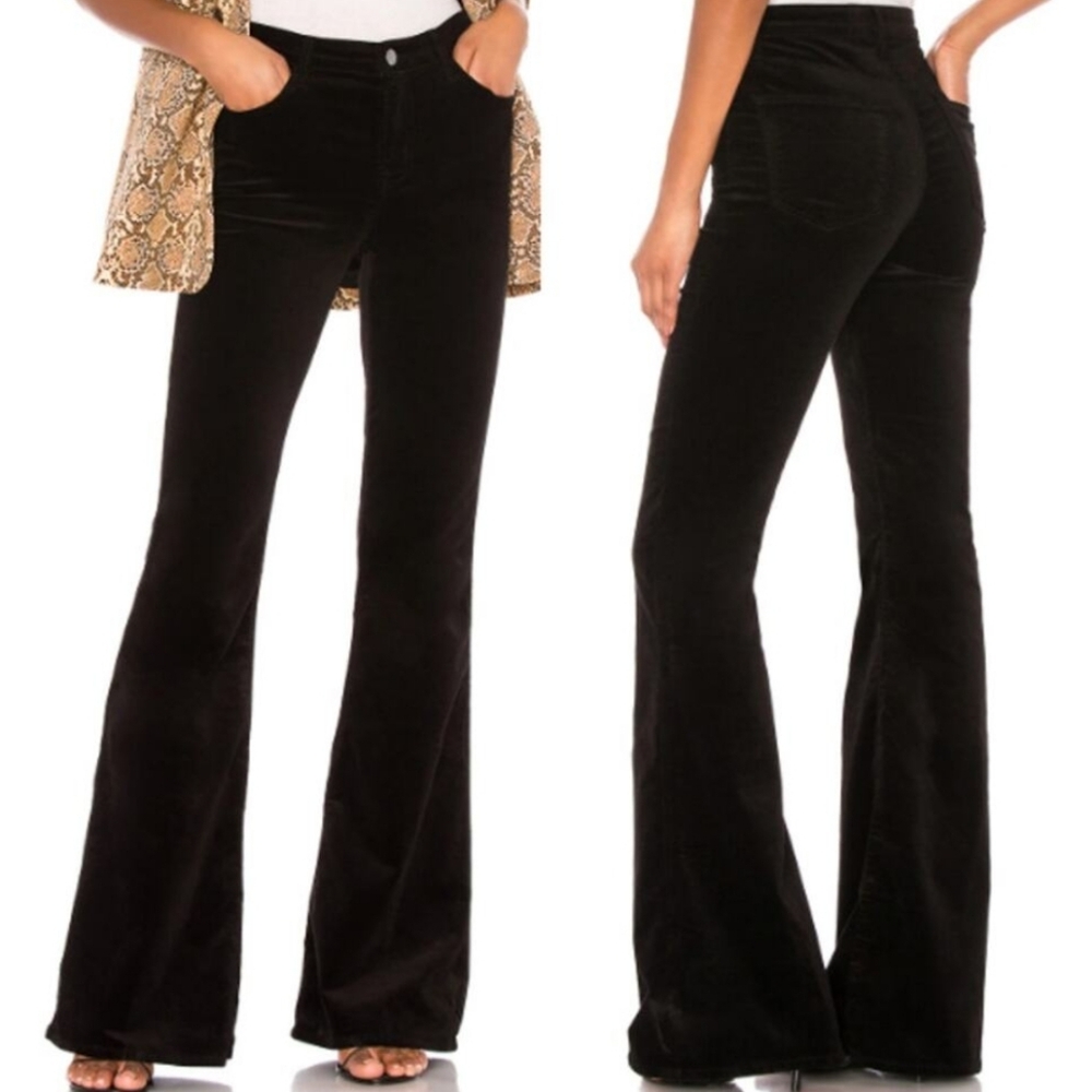 J Brand Black Flare & Wide Leg Jeans